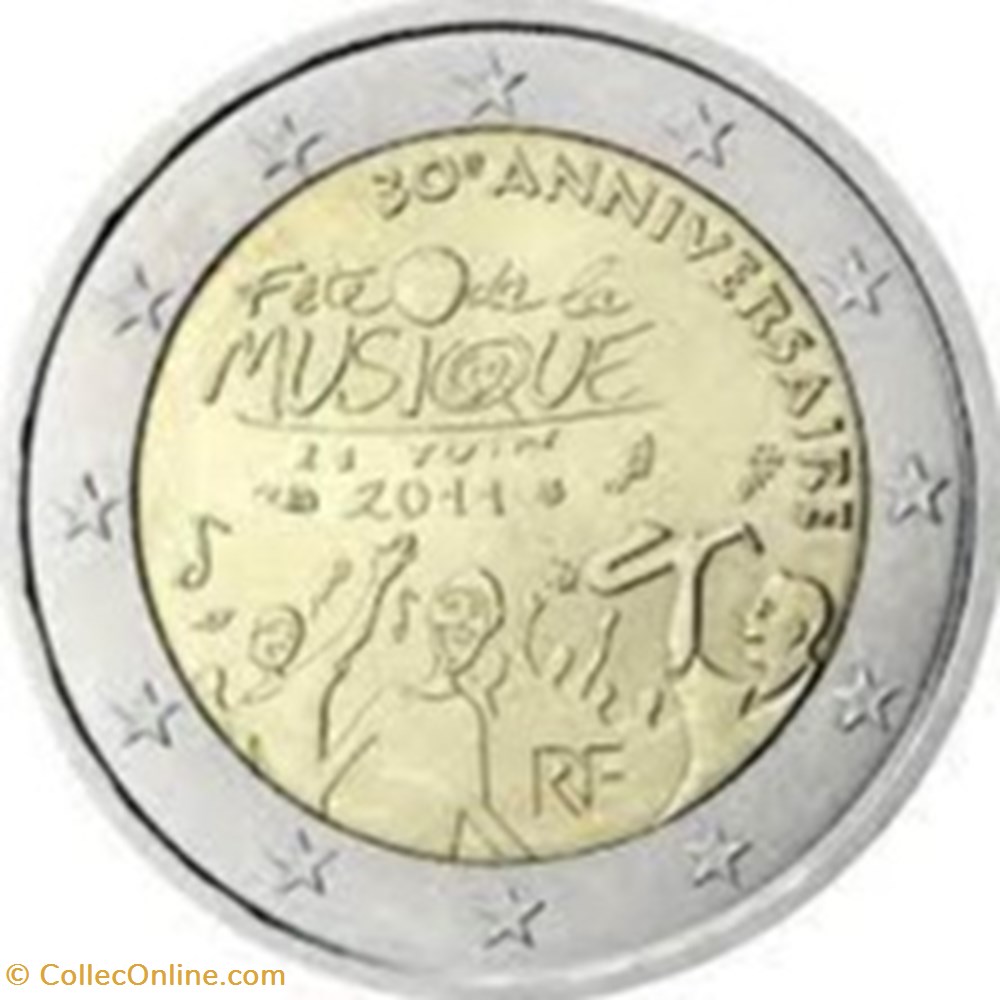 30e anniversaire de la Fête de la musique - France monnaies 30e anniversaire de la fete de la musique france