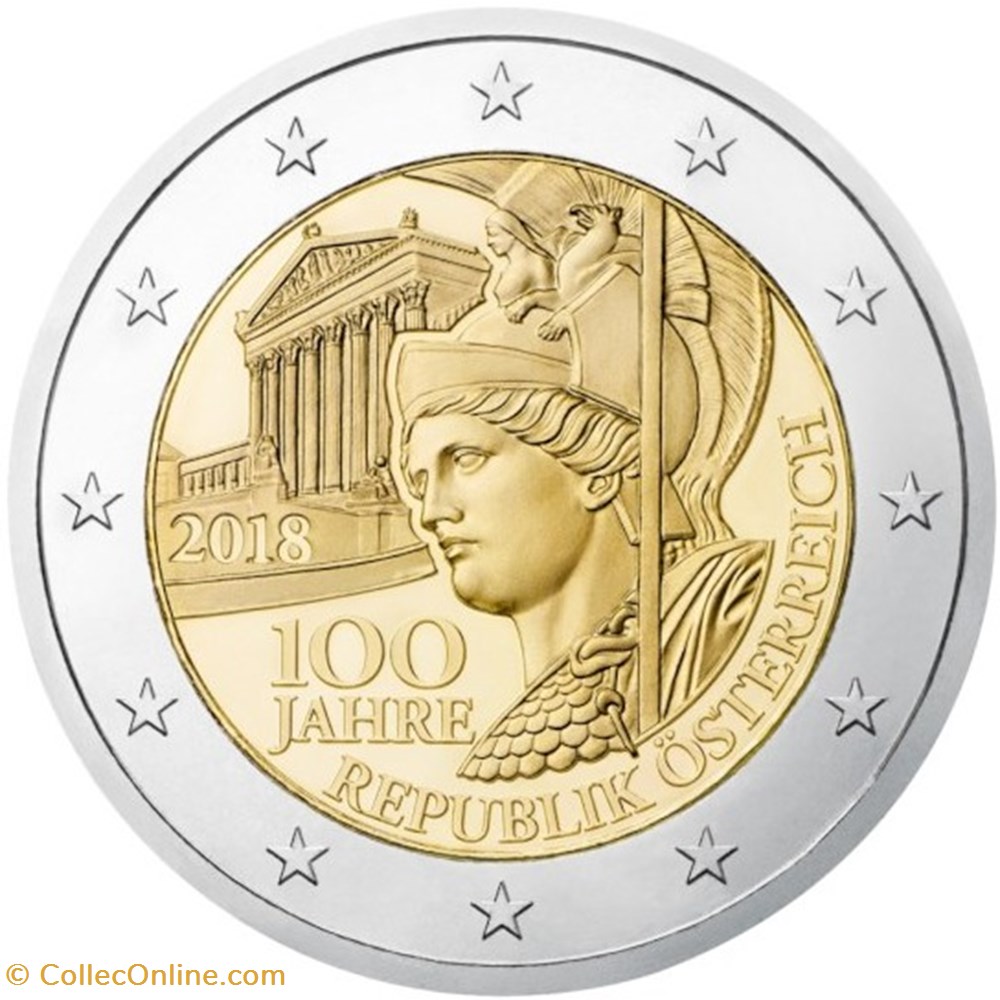 100e anniversaire de la République autrichienne - Autriche monnaies 100e anniversaire de la republique autrichienne autriche