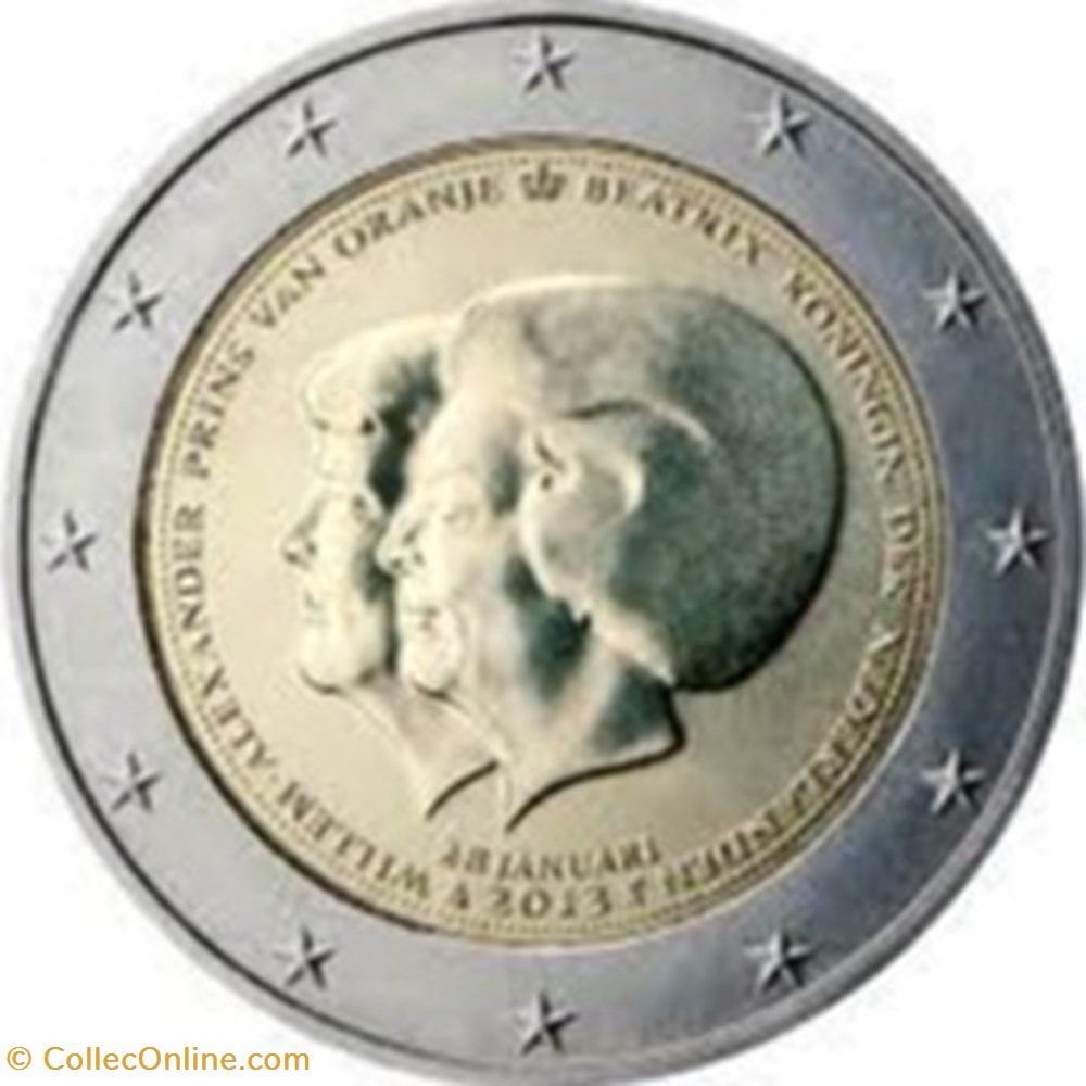 Annonce de l'abdication de Sa Majesté la Reine Beatrix - Pays-bas monnaies annonce de abdication de sa majeste la reine beatrix pays bas