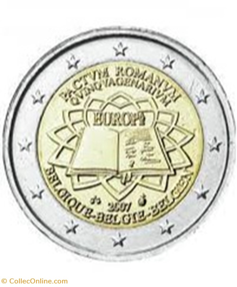 monnaies 50 anniversaire du traite de rome belgique