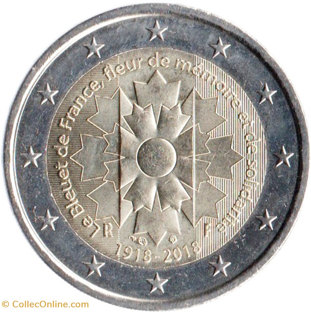 monnaies bleuet du souvenir france