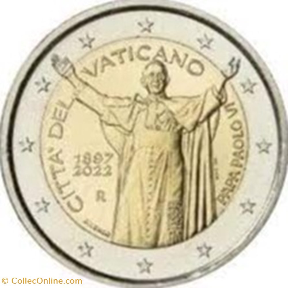 125e anniversaire de la naissance du pape Paul VI - Italie monnaies 125e anniversaire de la naissance du pape paul vi italie