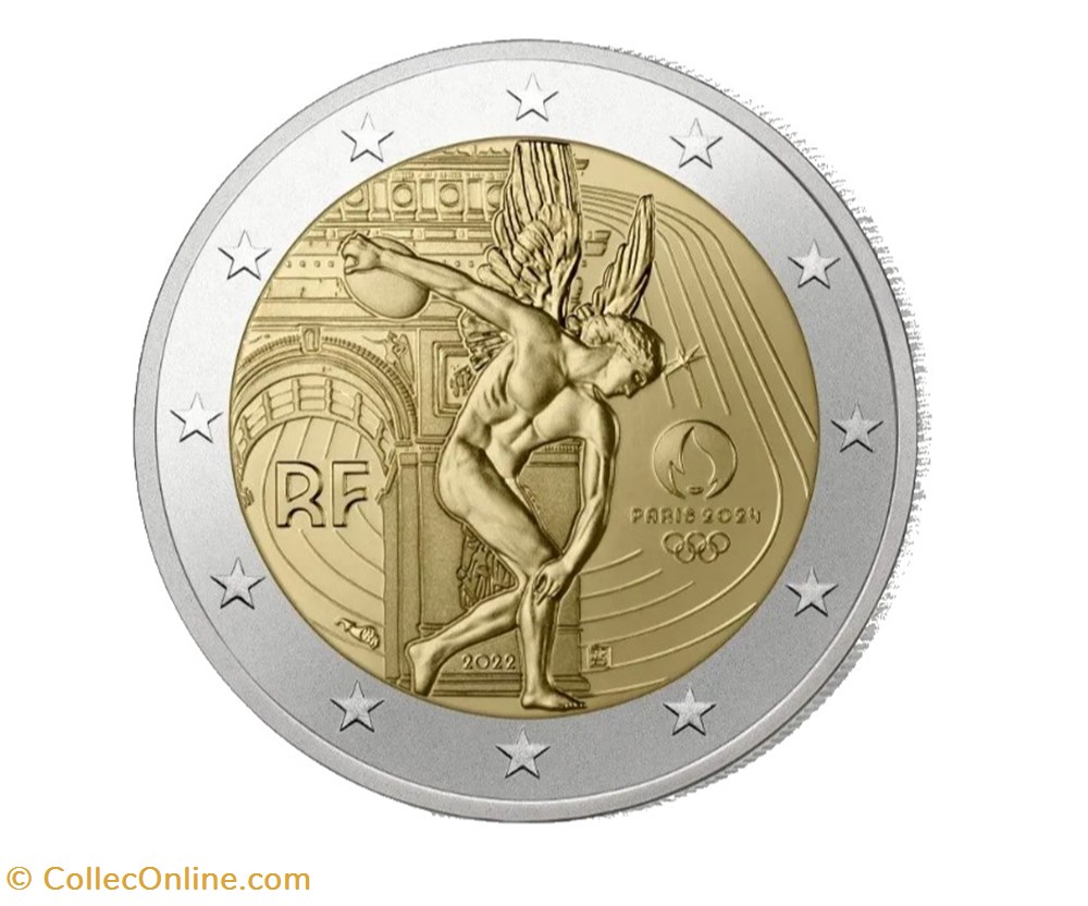 monnaies xxxiiies jeux olympiques paris 2024 france