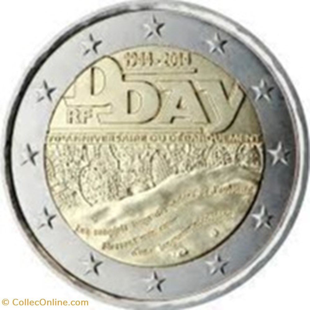 70e anniversaire du débarquement en Normandie, le 6 juin 1944 - France monnaies 70e anniversaire du debarquement en normandie le 6 juin 1944 france