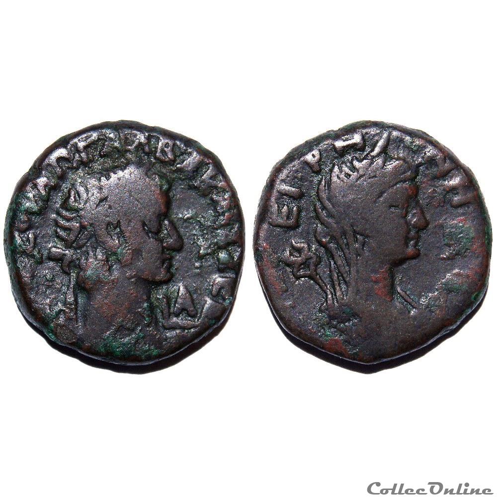 Galba / Tétradrachme d'Alexandrie / Eirène monnaie antique av jc ap romaine provinciale galba tetradrachme alexandrie eirene