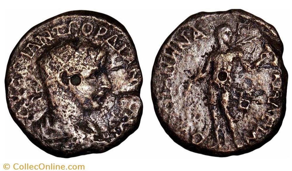 monnaie antique av jc ap romaine provinciale gordien iii anchialus en thrace athlete rare