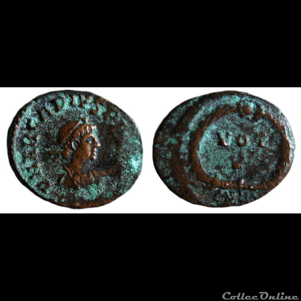 monnaie antique av jc ap romaine imperiale arcadius cyzique vot v ric 20d