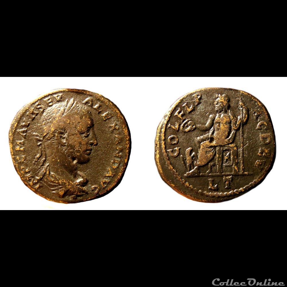 Alexandre Sévère / Deultum, Thrace / Zeus monnaies antiques romaines provinciales alexandre severe deultum thrace zeus