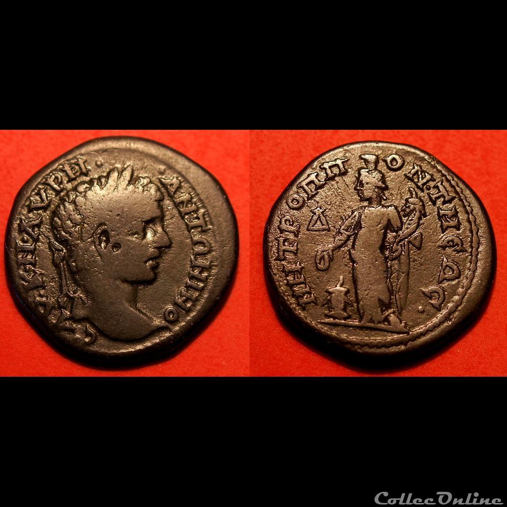 Caracalla / Tomis, Mésie inférieure / Concordia monnaie antique romaine provinciale caracalla tomis mesie inferieure concordia