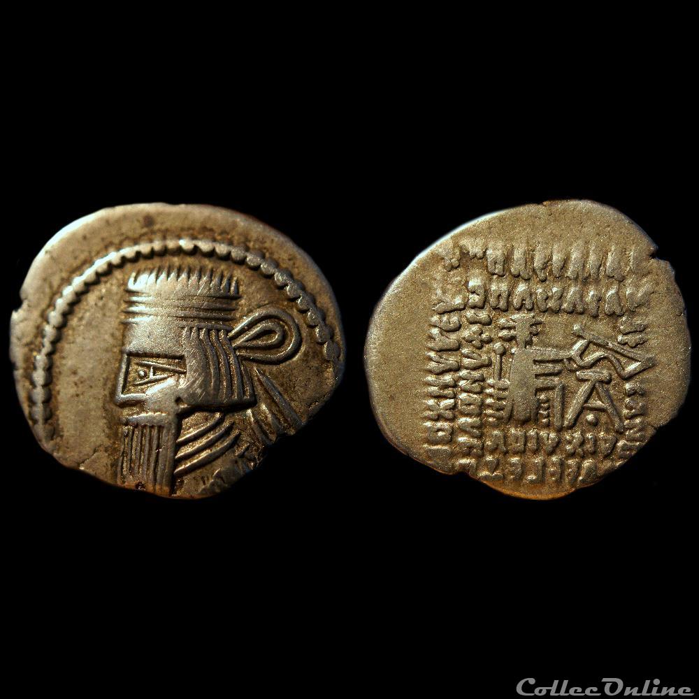 Drachme parthe : Artaban III monnaie antique av jc ap elymaide sassanide drachme parthe artaban iii
