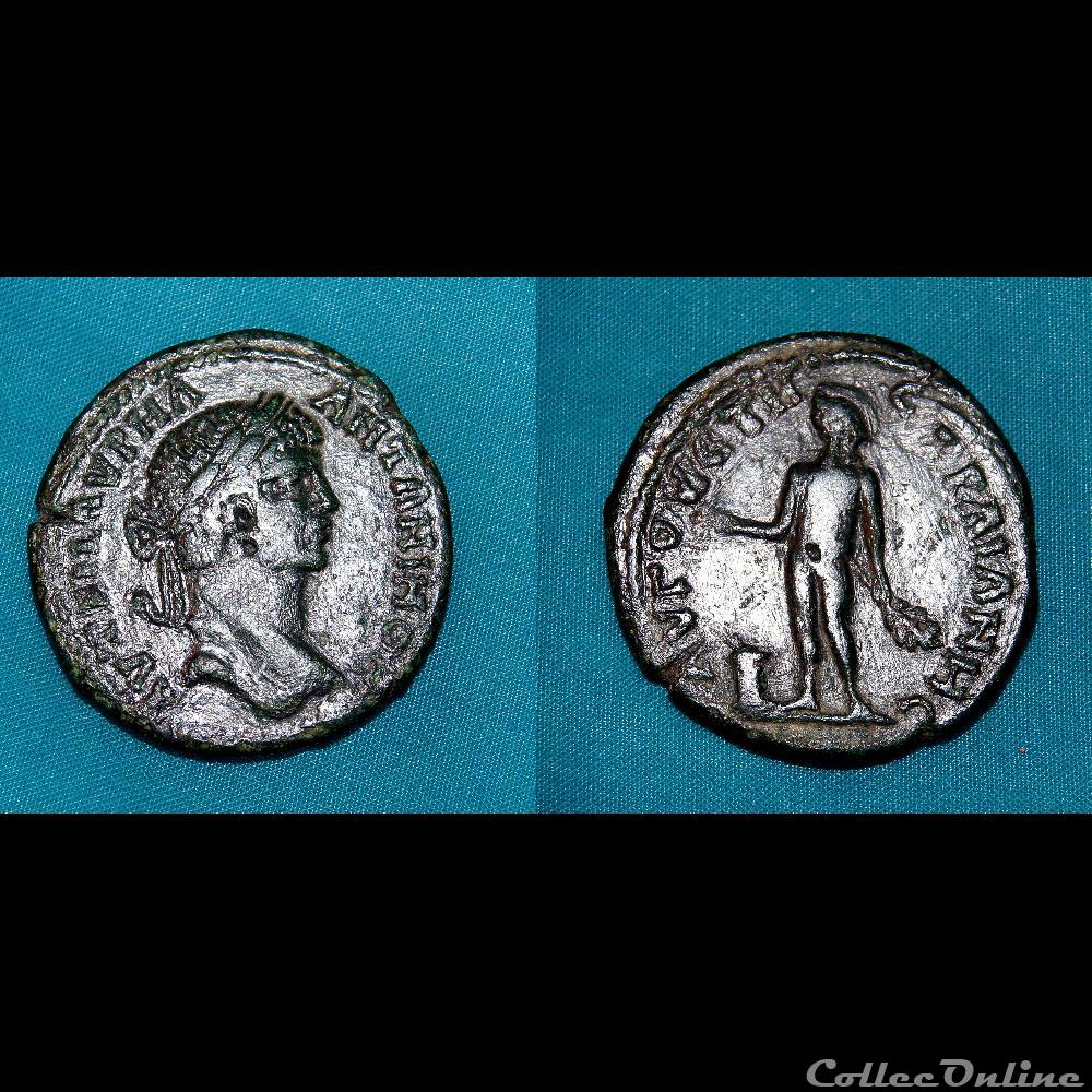 Caracalla / Augusta Traiana, Thrace / Apollon / Peu commune 3 monnaie antique av jc romaine provinciale caracalla augusta traiana thrace apollon peu commune