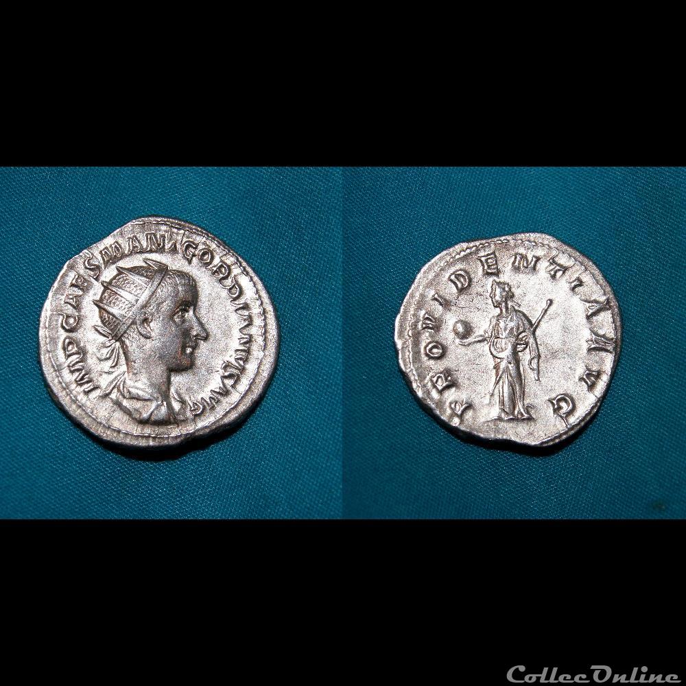 Antoninien de Gordien III / Rome / Providentia 4 monnaie antique av jc ap romaine imperiale antoninien de gordien iii rome providentia