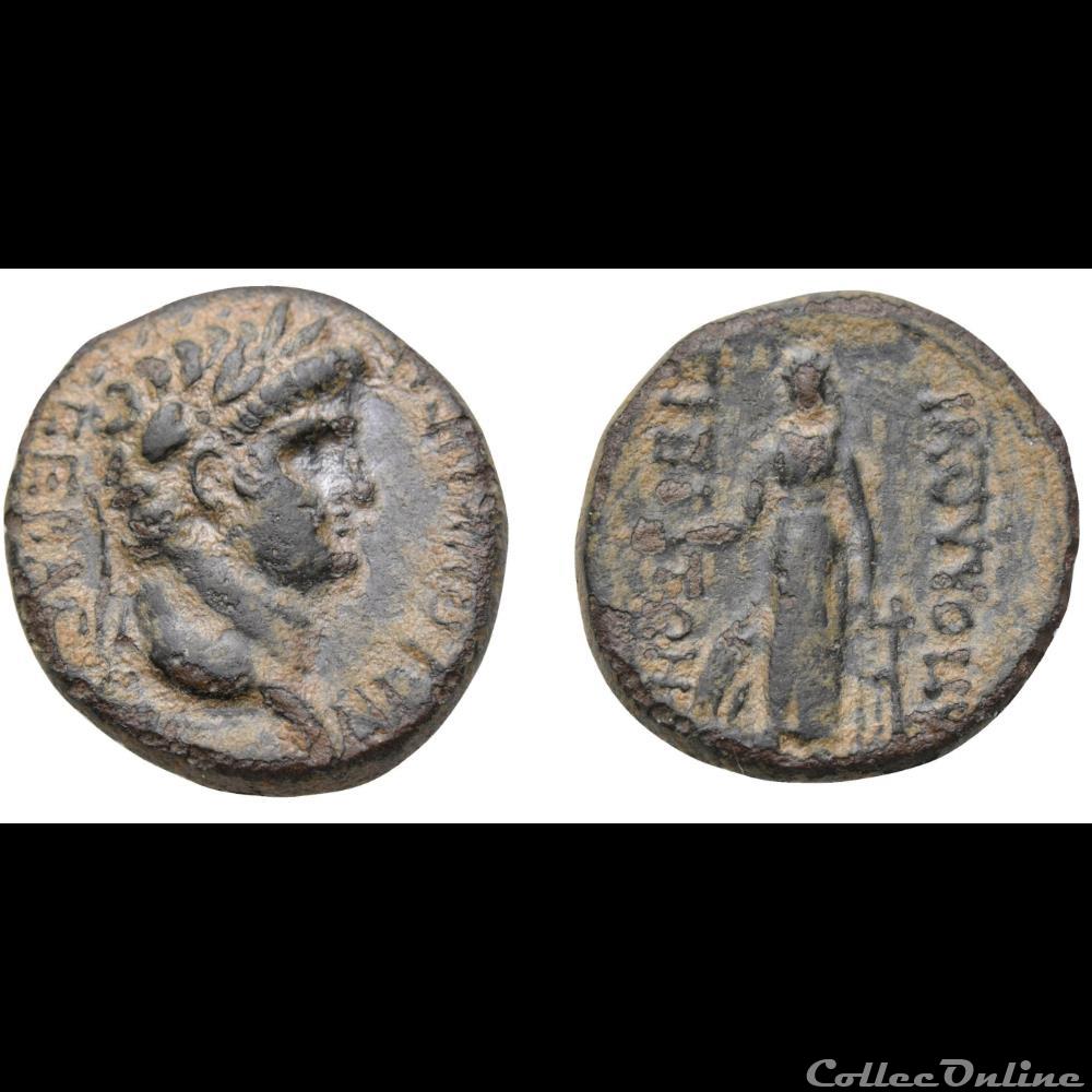Néron / Apollonoshieron, Lydie / Apollon monnaie antique av jc romaine provinciale neron apollonoshieron lydie apollon