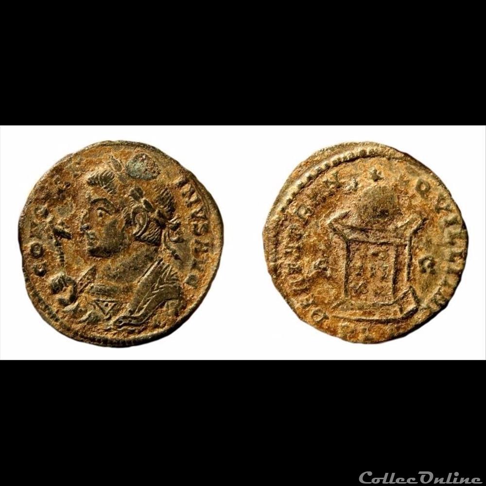 Constantin Ier / Lyon / Non répertorié dans le RIC monnaie antique av jc ap romaine imperiale constantin ier lyon non repertorie dans le ric