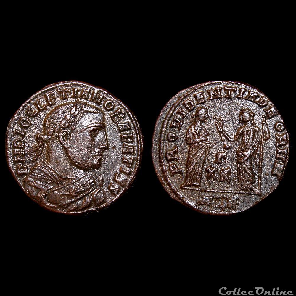 Dioclétien / Alexandrie / Follis Post-abdication / RIC 80 var. monnaie antique av jc ap romaine imperiale diocletien alexandrie follis post abdication ric 80 var
