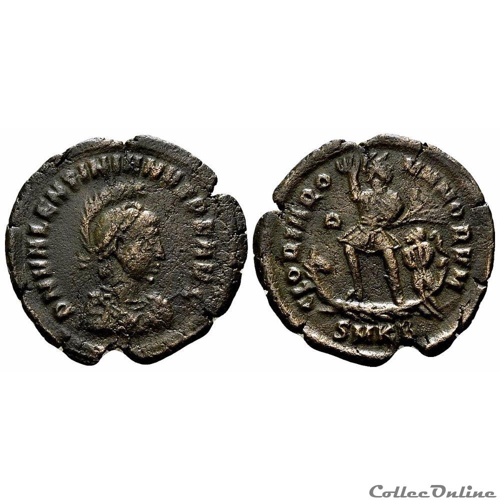 Valentinien II / Cyzique / Officine non répertoriée dans le RIC monnaie antique av jc ap romaine imperiale valentinien ii cyzique officine non repertoriee dans le ric