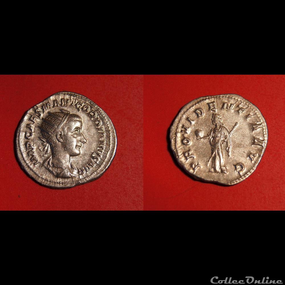 Antoninien de Gordien III / Rome / Providentia 3 monnaie antique av jc ap romaine imperiale antoninien de gordien iii rome providentia
