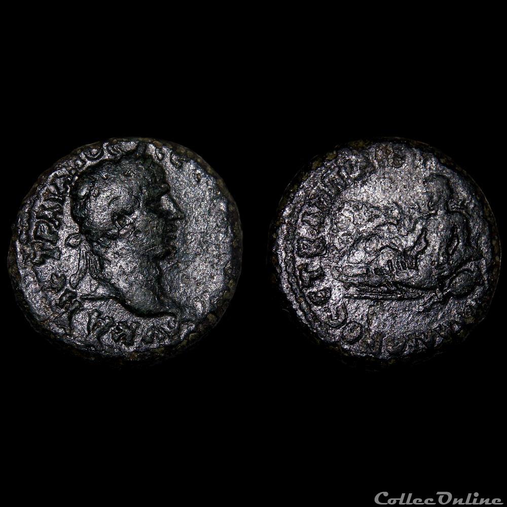 Trajan / Appia, Phrygie / Fleuve Tembris monnaie antique av jc romaine provinciale trajan appia phrygie fleuve tembris