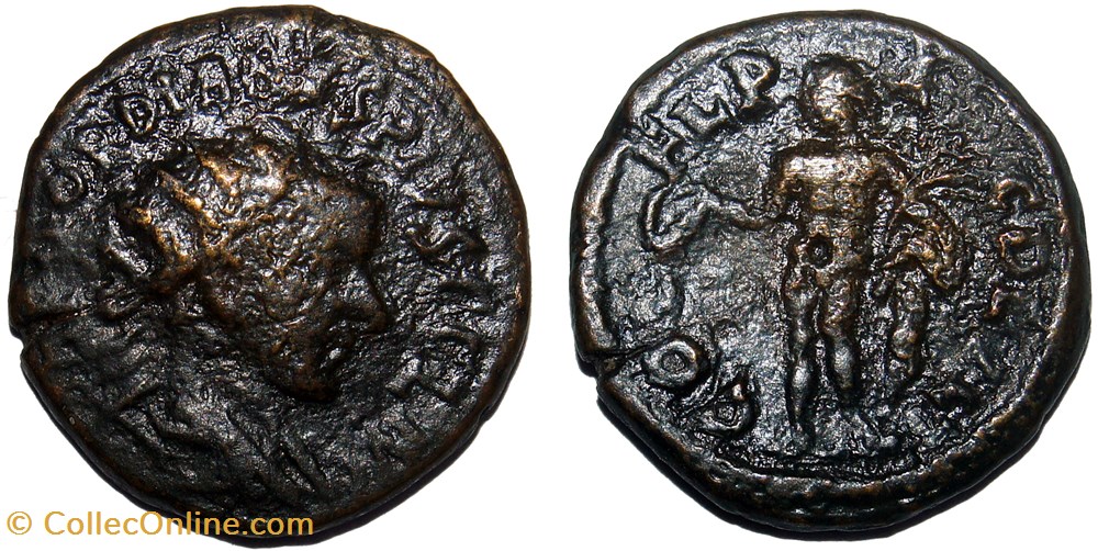 Gordien III / Deultum, Thrace / Apollo monnaies antiques romaines provinciales gordien iii deultum thrace apollo