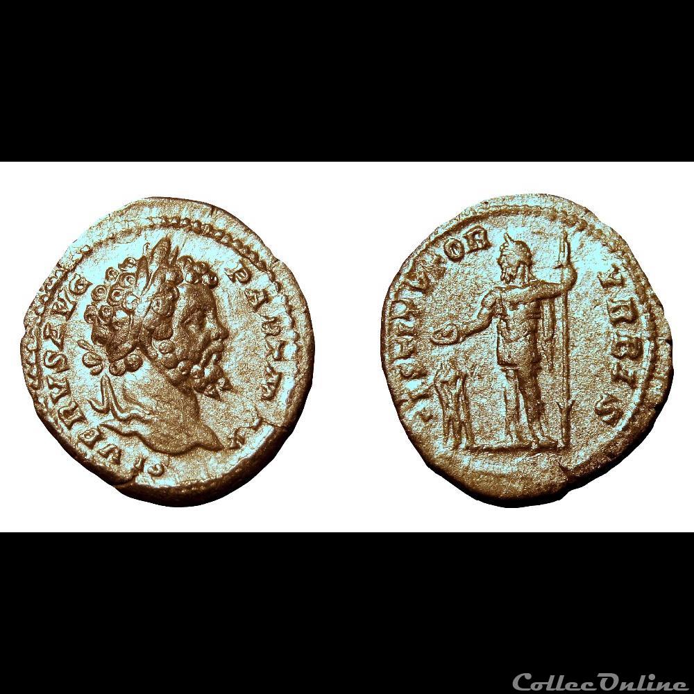 Denier de Septime Sévère / Revers Restitutor Urbis / RIC.167a monnaie antique av jc ap romaine imperiale denier de septime severe revers restitutor urbis ric 167a