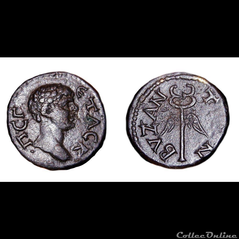 monnaie antique av jc ap romaine provinciale geta byzance thrace caducee aile rare
