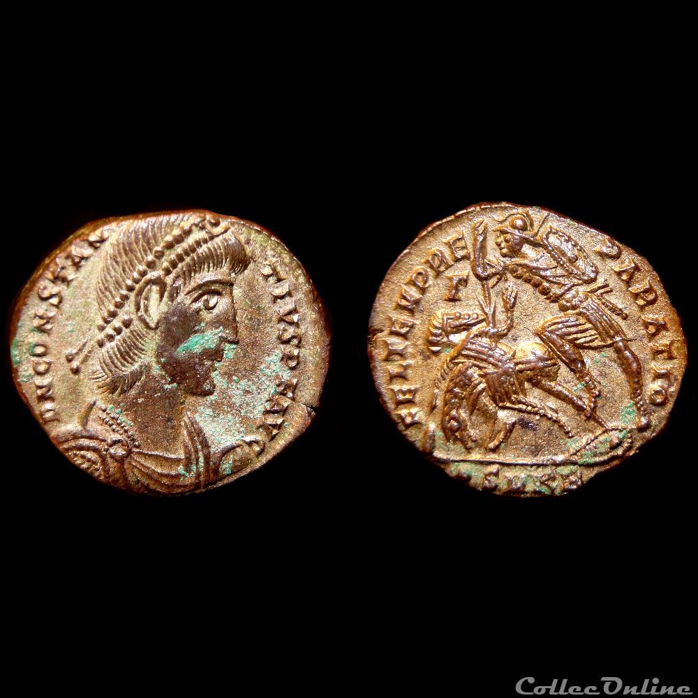 Constance II / Cyzique / Maiorina / RIC 92 monnaie antique av jc ap romaine imperiale constance ii cyzique maiorina ric 92