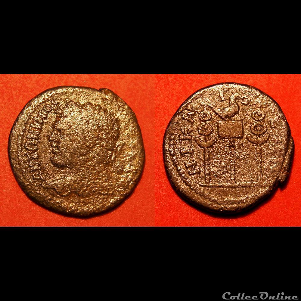 Caracalla / Nicée, Bithynie / Enseignes militaires / Extrêmement rare et non publiée monnaie antique av jc ap romaine provinciale caracalla nicee bithynie enseignes militaires extremement rare et non publiee