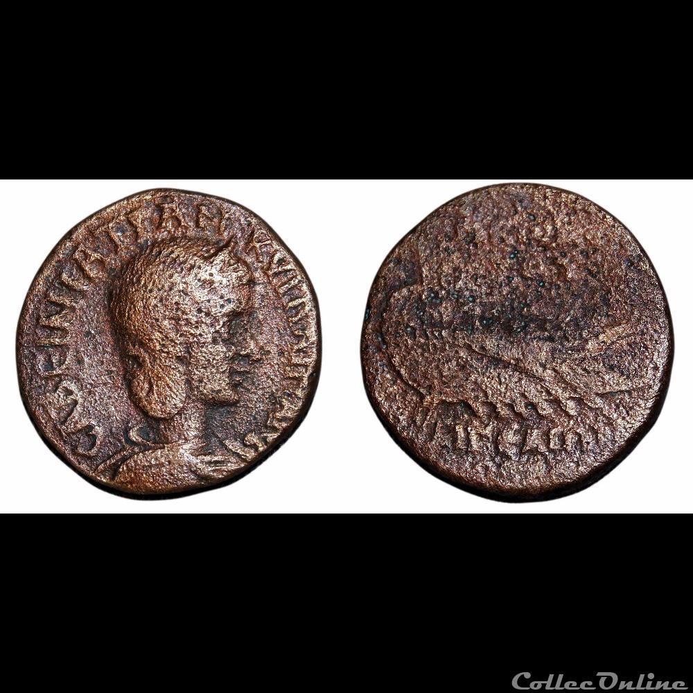 monnaies antiques romaines provinciales tranquilline aegeae cilicie galere tres rare