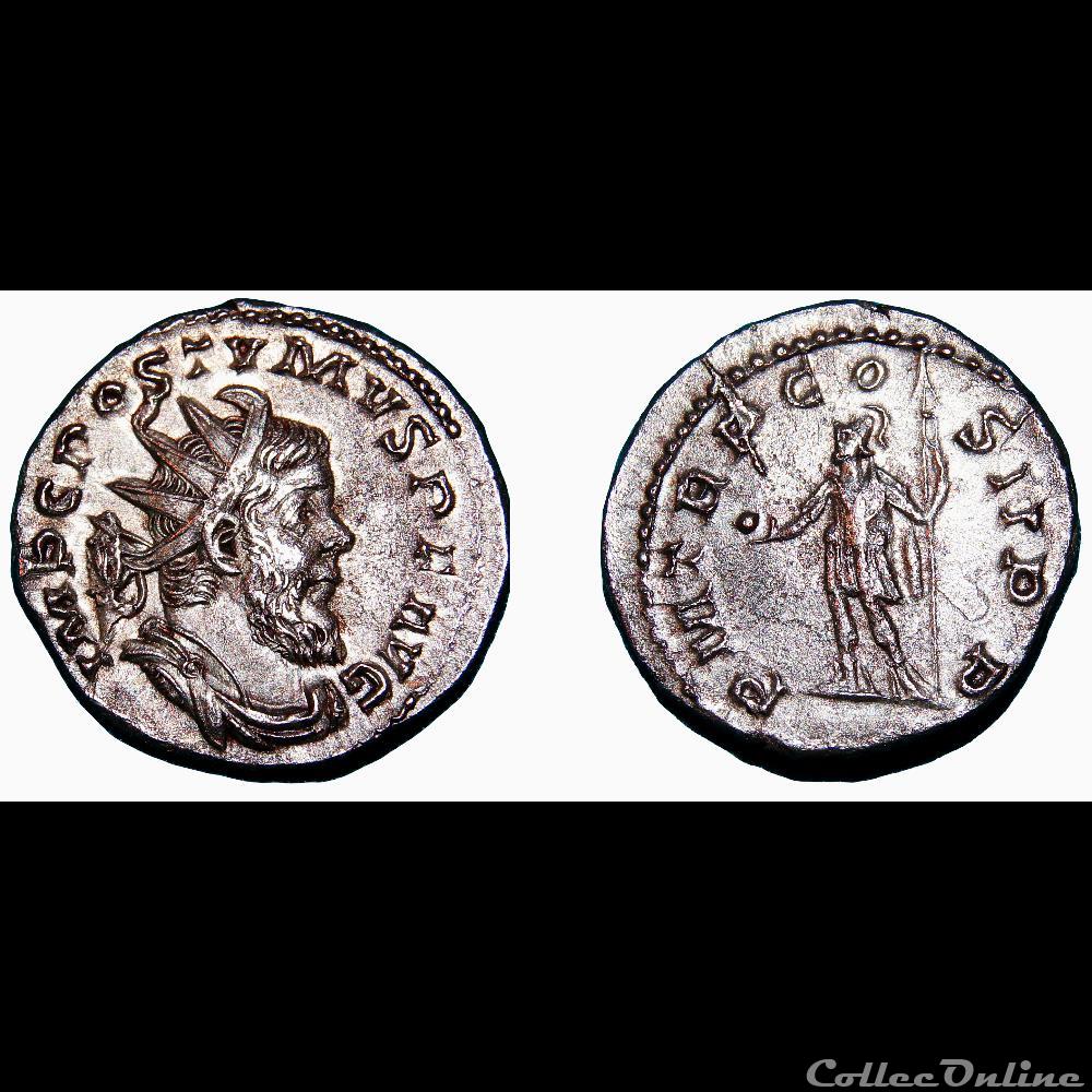 monnaie antique av jc ap romaine imperiale antoninien de postume treves virtus