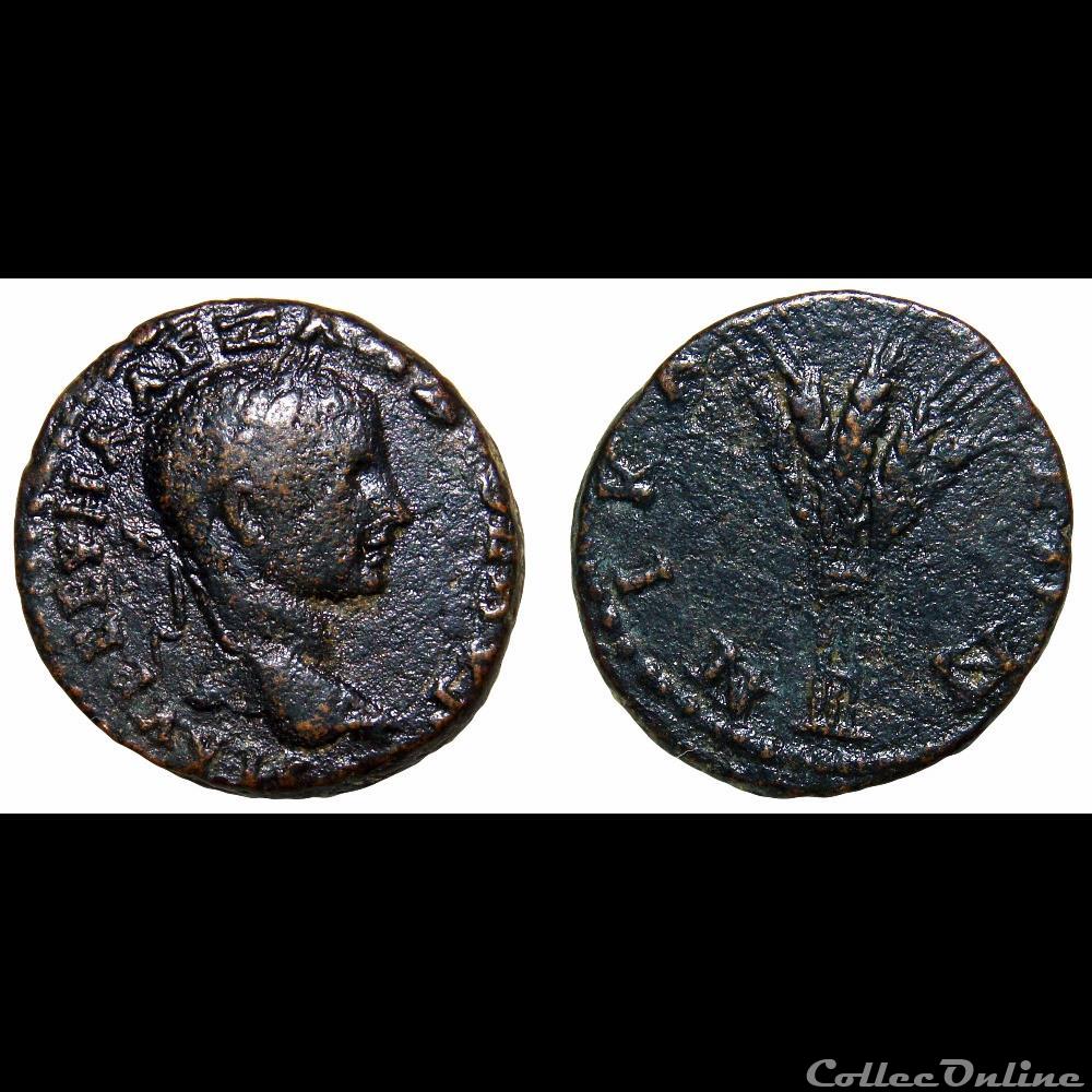 Alexandre Sévère / Nicée, Bithynie / Epis de blé / Très rare monnaies antiques romaines provinciales alexandre severe nicee bithynie epis de ble tres rare