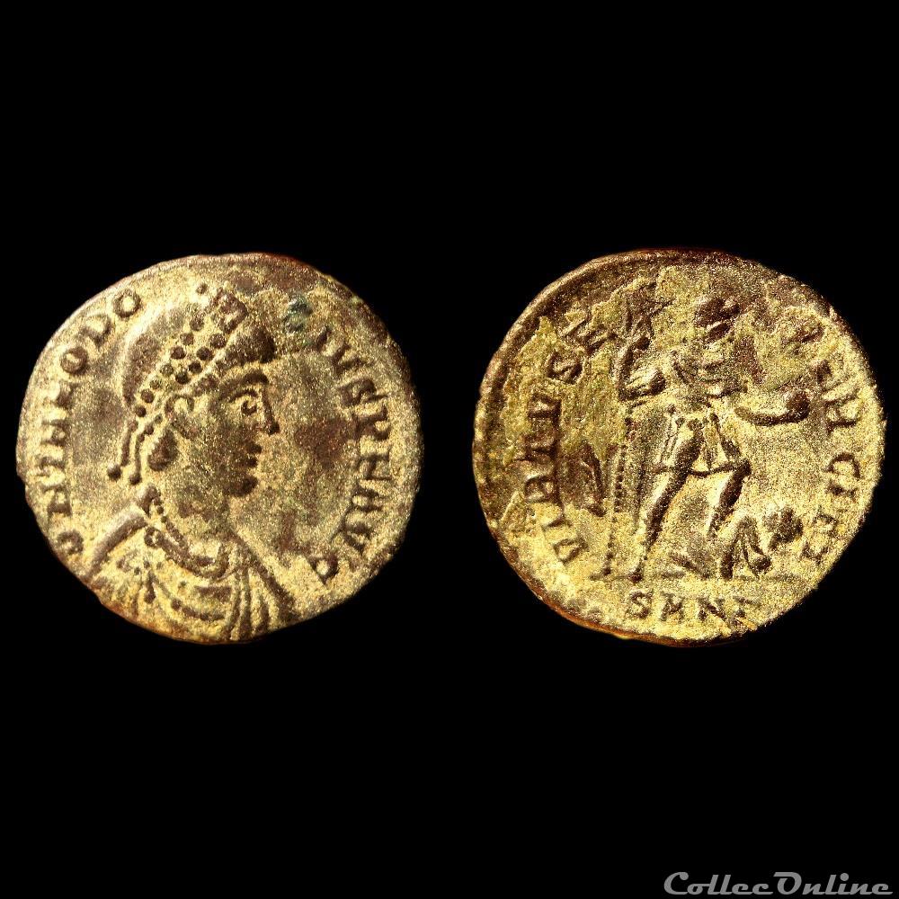Théodose Ier / Nicomédie / Officine non répertoriée dans le RIC monnaie antique av jc ap romaine imperiale theodose ier nicomedie officine non repertoriee dans le ric