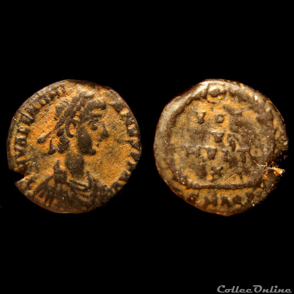 Valentinien II / Aquilée monnaie antique av jc ap romaine imperiale valentinien ii aquilee