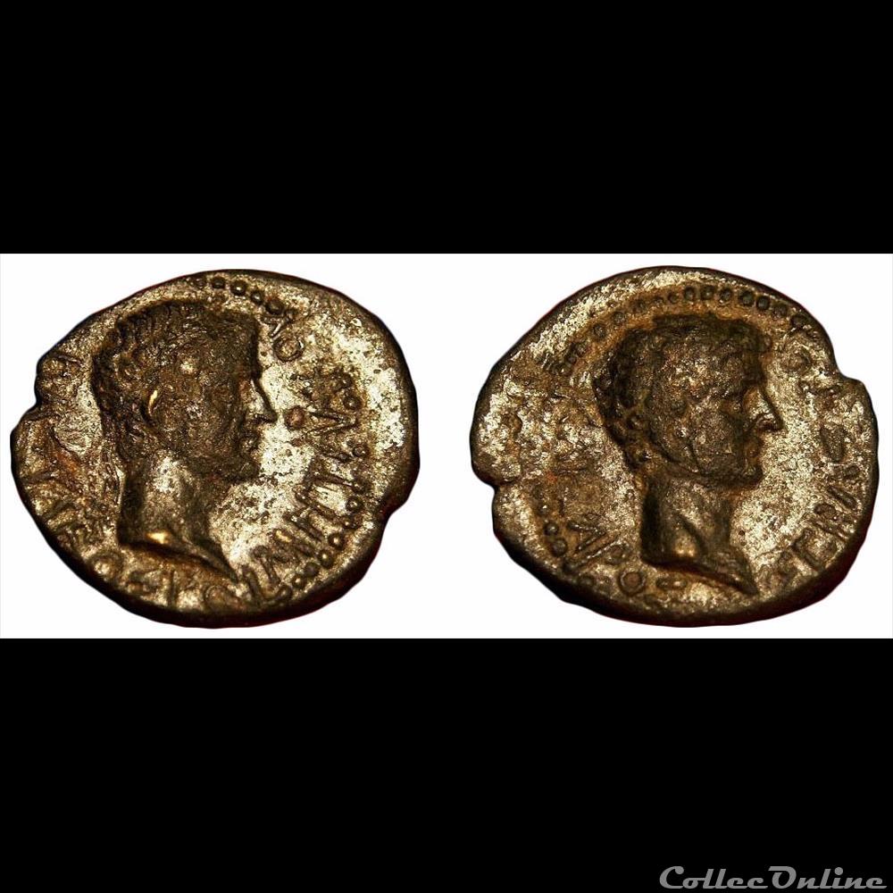 Auguste et Rhoemetalces / Royaume de Thrace monnaies antiques romaines provinciales auguste et rhoemetalces royaume de thrace