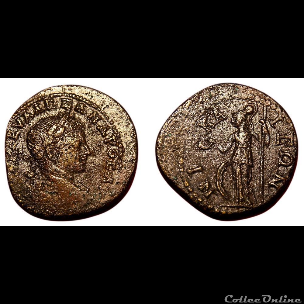 Alexandre Sévère / Nicée, Bithynie / Athéna / Rare variante non publiée monnaies antiques romaines provinciales alexandre severe nicee bithynie athena rare variante non publiee