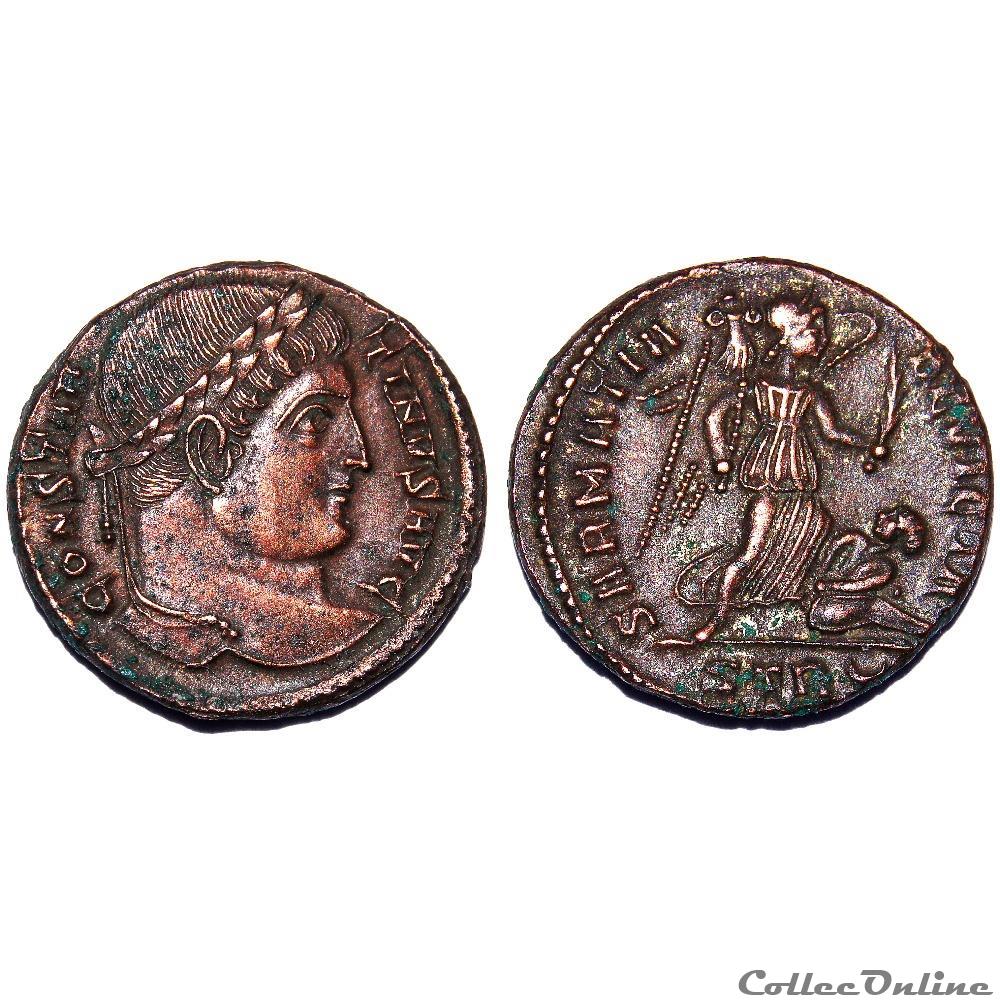 Constantin Ier / Trèves / RIC 453 monnaie antique av jc ap romaine imperiale constantin ier treves ric 453