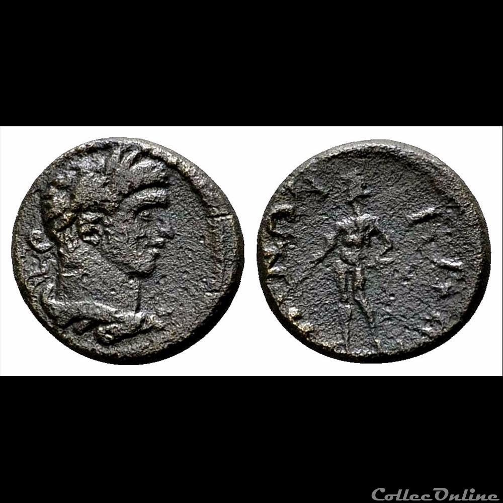 Pseudo-Autonome / Cadi, Phrygie / Hercule § Apollon / Très rare monnaie antique av jc romaine provinciale pseudo autonome cadi phrygie hercule apollon tres rare