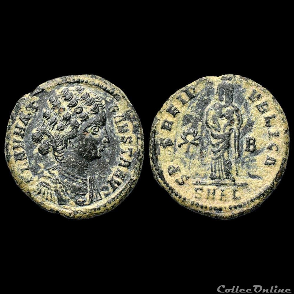 Fausta / Alexandrie / Non répertoriée dans le RIC pour l'impératrice / Très rare monnaie antique av jc ap romaine imperiale fausta alexandrie non repertoriee dans le ric pour imperatrice tres rare