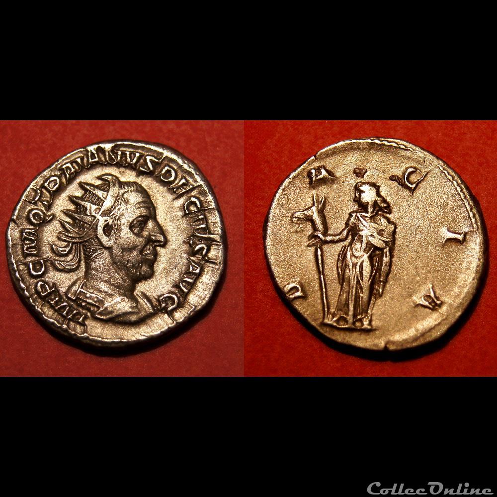 Antoninien de Trajan Dèce / Rome / Dacia monnaie antique av jc ap romaine imperiale antoninien de trajan dece rome dacia