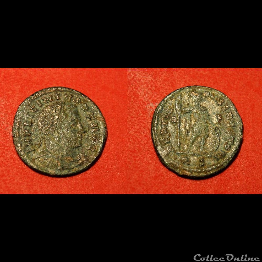 monnaie antique av jc ap romaine imperiale licinius ier rome marti conservatori cesure non repertoriee dans le ric