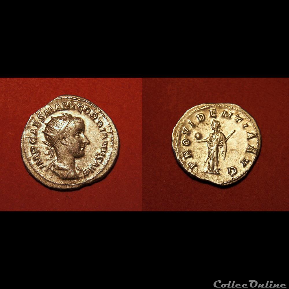 Antoninien de Gordien III / Rome / Providentia 2 monnaie antique av jc ap romaine imperiale antoninien de gordien iii rome providentia