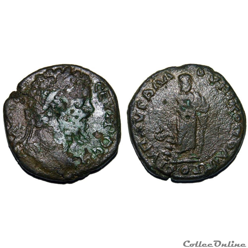 Septime Sévère / Nicopolis, Mésie Inférieure / Asklepios / Inédite, non publiée monnaie antique av jc ap romaine provinciale septime severe nicopolis mesie inferieure asklepios inedite non publiee