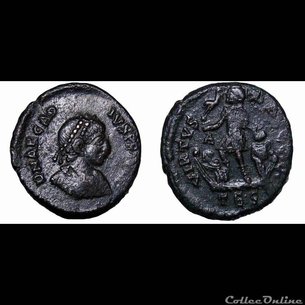 Arcadius / Thessalonique / Officine non répertoriée dans le RIC monnaie antique av jc ap romaine imperiale arcadius thessalonique officine non repertoriee dans le ric