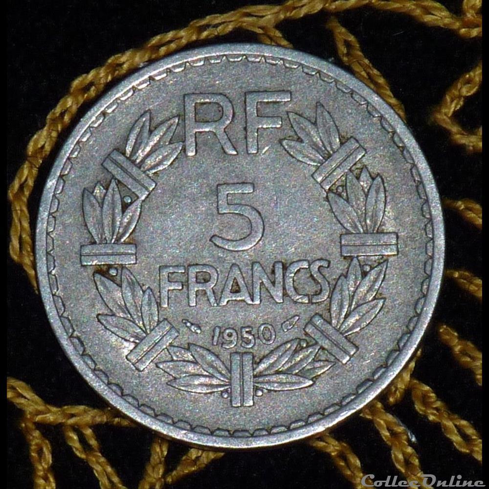 5 FRANCS Lavrillier 2 monnaie france moderne 5 francs lavrillier