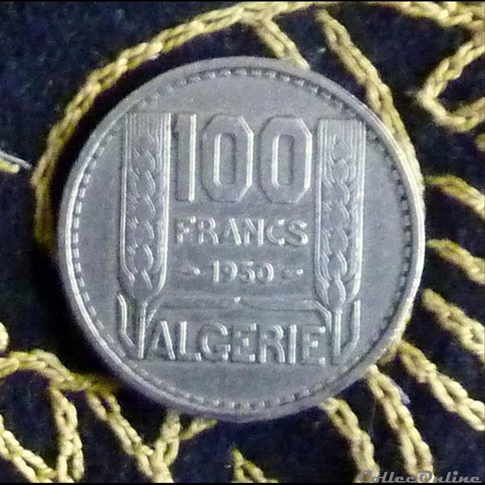 100 FRANC Algérie 4 monnaie france colony 100 franc algerie
