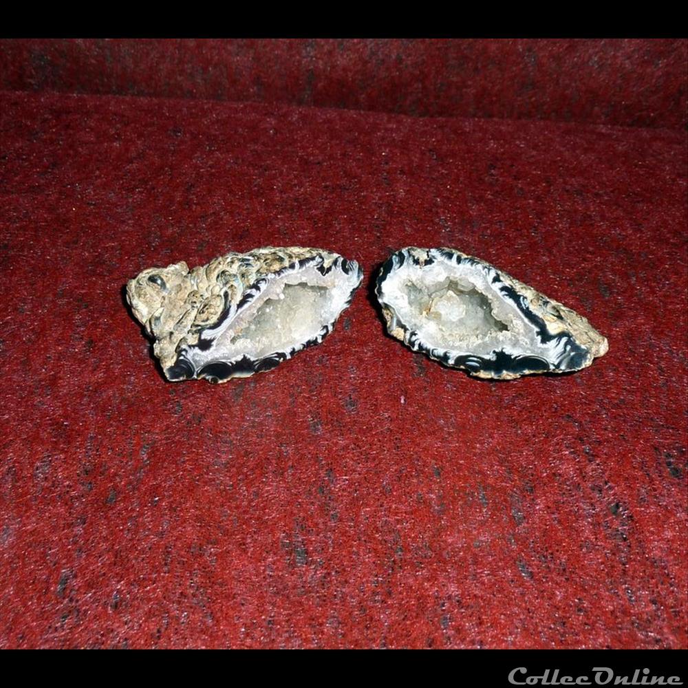 GEODE - Cristalisation de Quartz du Brésil. mineraux amerique nord diver geode cristalisation de quartz du bresil