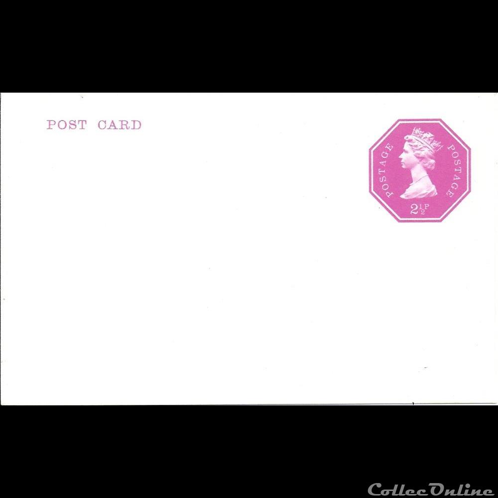 ENTIERS POSTAUX Britannique. 5 timbre pret poster diver entiers postaux britannique