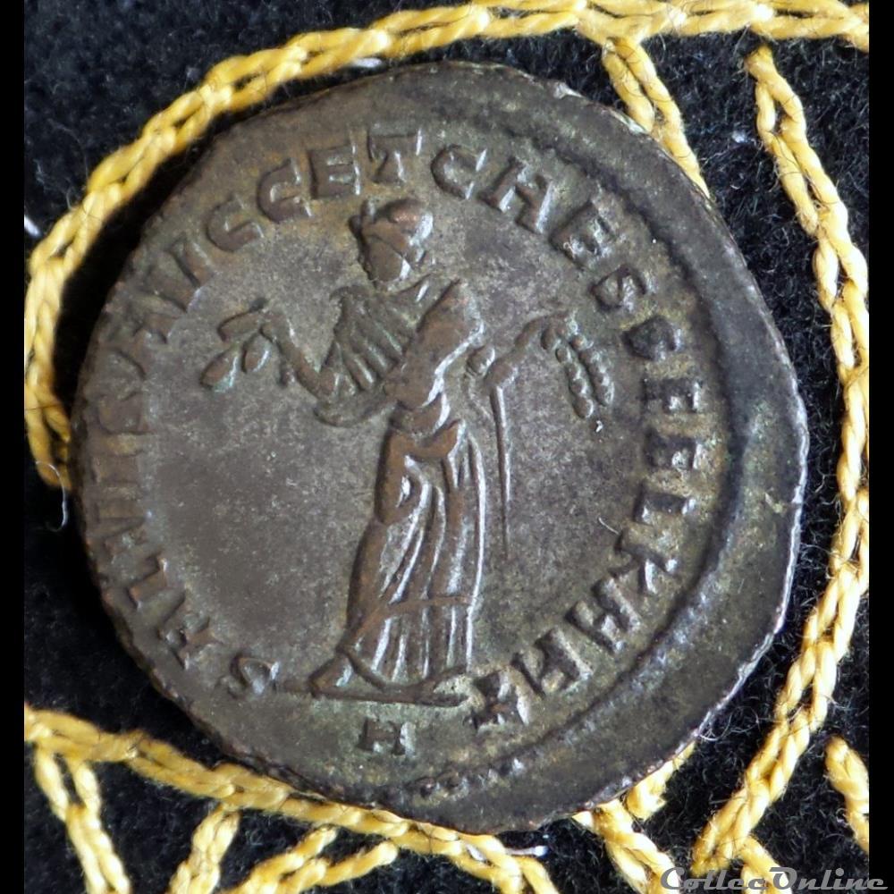 monnaie antique romaine diocletien follis de 11 05g et 25 27mm de diametre