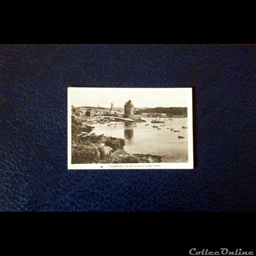 carte postale france bretagne saint servan la tour solidor et la paroisse