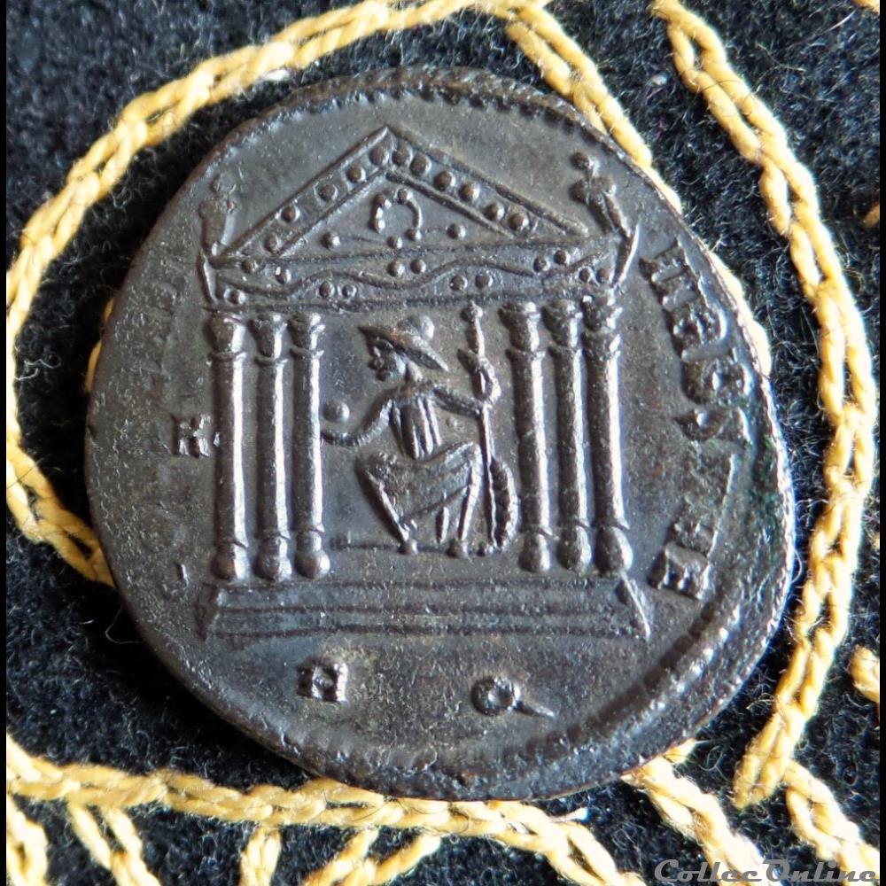 monnaie antique romaine pour maxence follis de 6 30g et 25 27mm de diametre