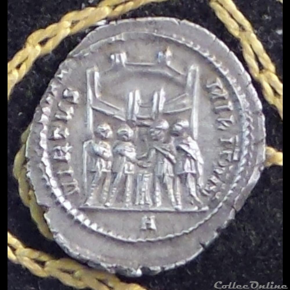 CONSTANCE CHLORE - AR argenteus de 2,80g et 20 mm . monnaie antique romaine constance chlore ar argenteus de 2 80g et 20 mm